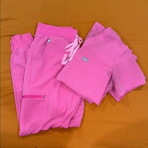 Figs F’ing Pink Scrub Set